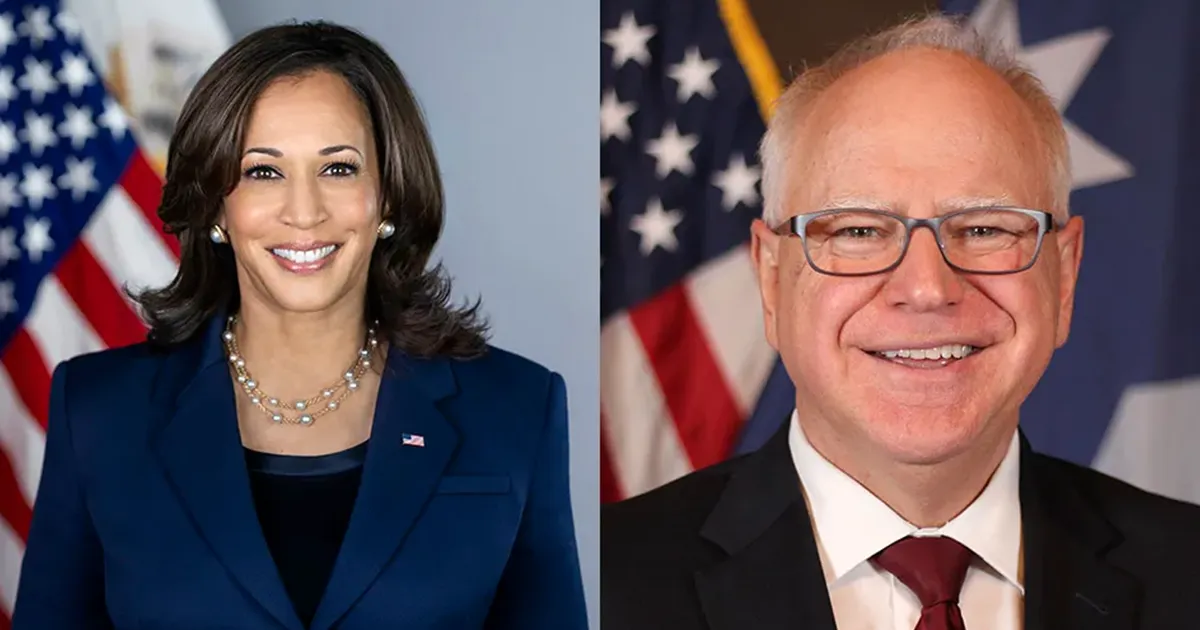 Kamala Harris choisit Tim Walz comme Colistier pour sa campagne présidentielles aux USA en 2024.