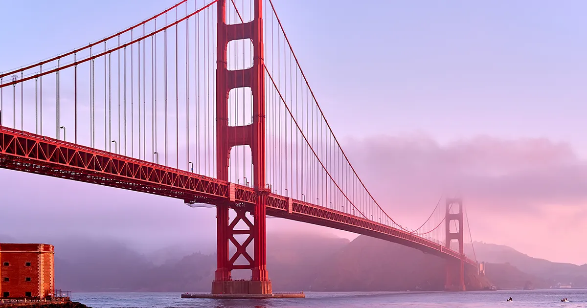 Pont de San Francisco en Californie.