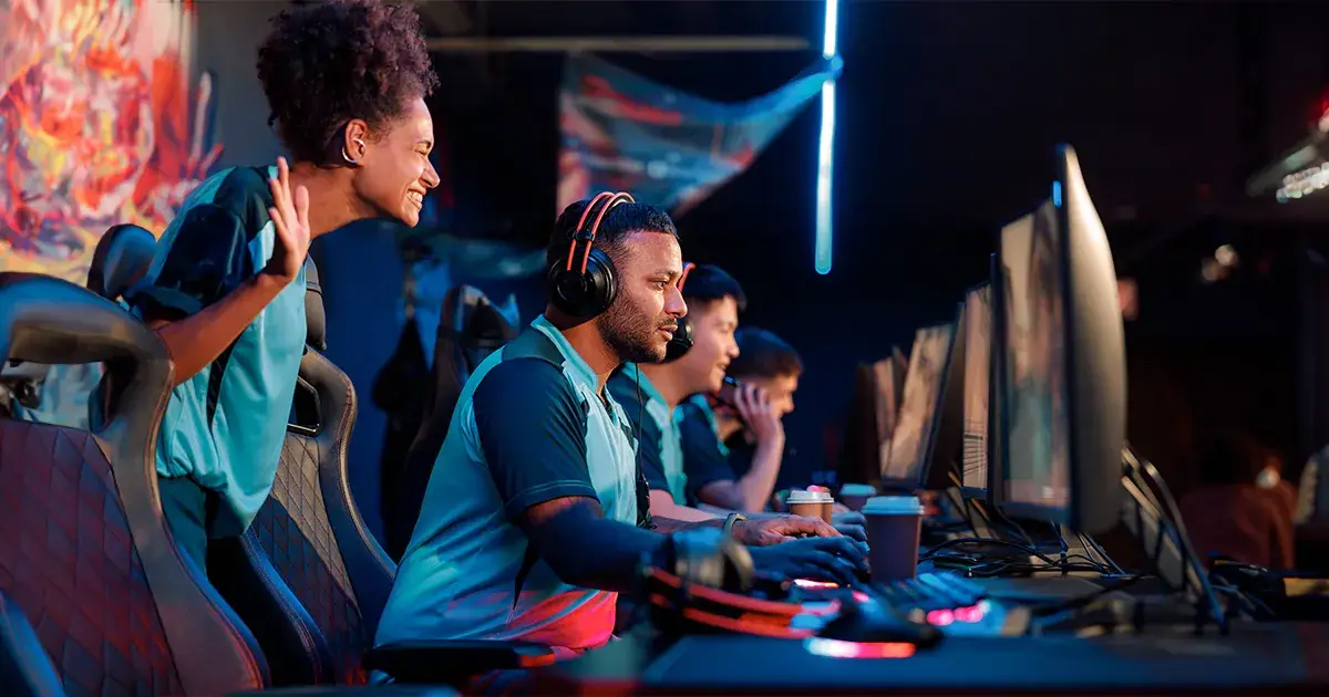 Joueurs lors d'un évènements E-Sport organisé par la Call Of Duty League.