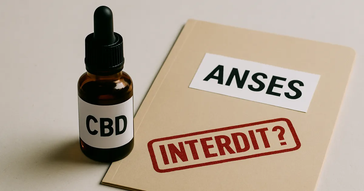 Proposition de classification du CBD par l’ANSES en France.